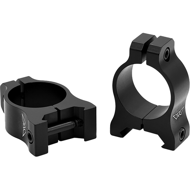 Warne Vapor Aluminum Scope Rings Matte Black 1 in. Low - V400M