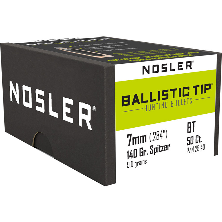 Nosler Ballistic Tip Hunting Bullets 7mm 150 gr. Spitzer Point 50 pk. - 28150