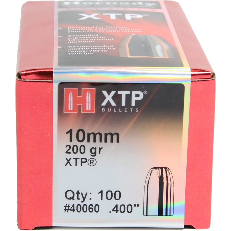 Hornady Traditional Pistol Bullets 10mm .400 200 gr. XTP 100 box - 40060