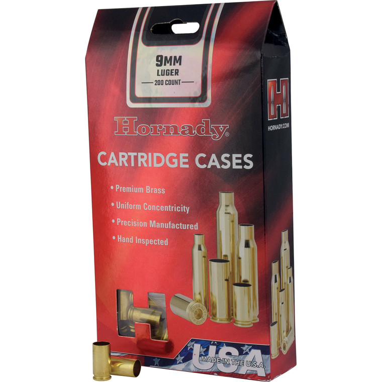 Hornady Unprimed Brass 9 mm. 200 pk. - 8720