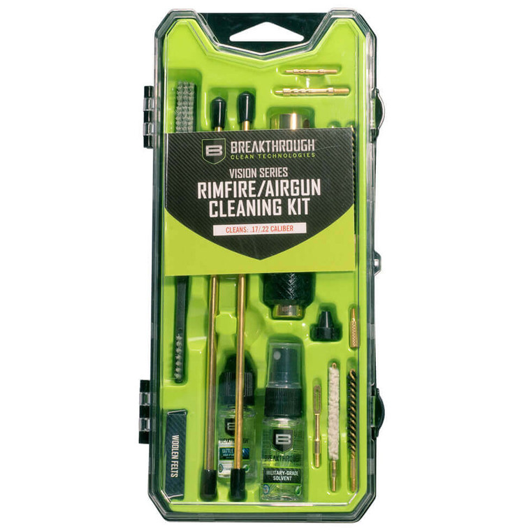 Breakthrough Vision Series Hard Case Cleaning Kit Airgun/Rimfire 17 cal. / 22 cal. - BT-CCC-AG