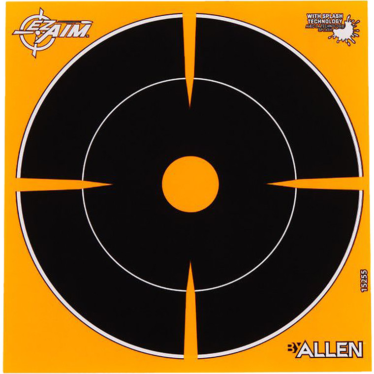 EzAim Splash Bullseye Adhesive Targets 6 in. 12 pk. - 15255