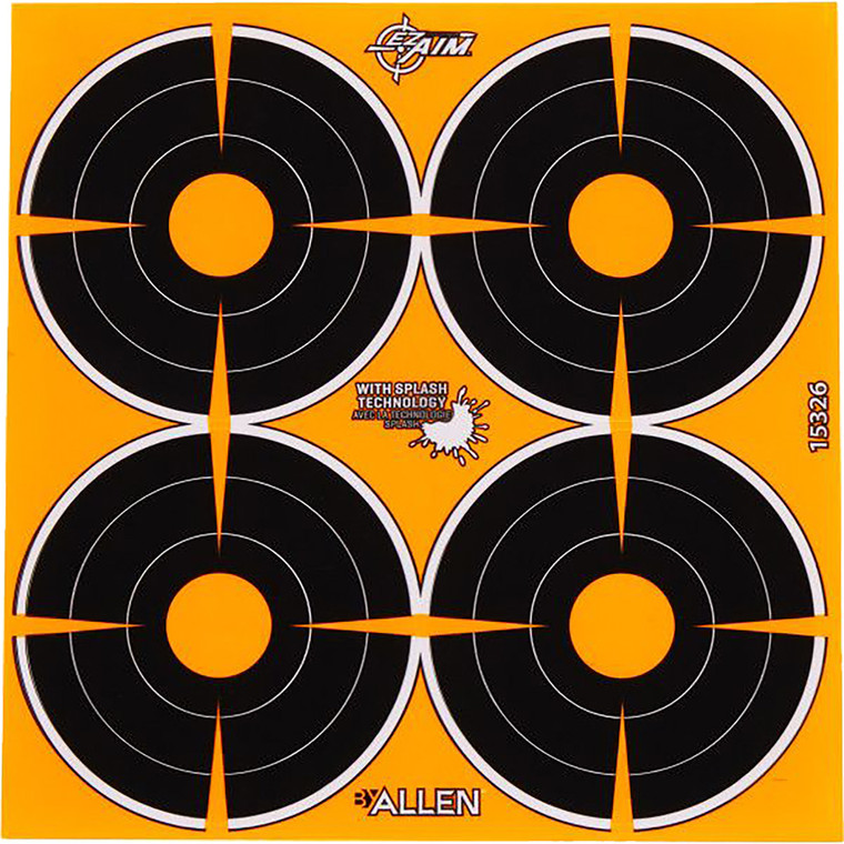 EzAim Splash Bullseye Adhesive Targets 3 in. 12 pk. - 15326