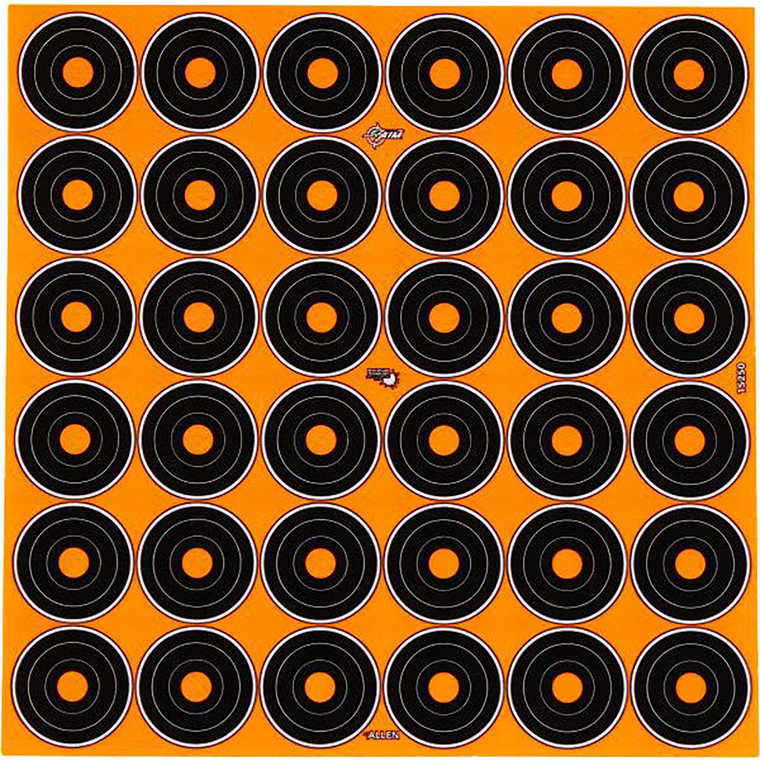 EzAim Splash 1 in. Bullseye Adhesive Targets 6x6 in. 12 pk. - 15250
