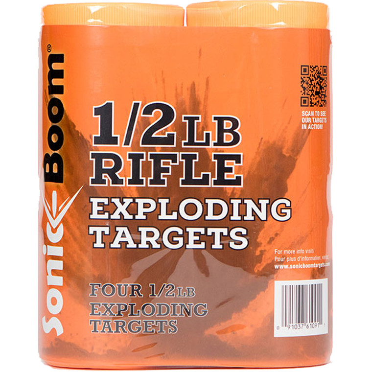 Sonic Boom Exploding Rifle Targets 1/2 lb. 4 pk. - SBTHP4P