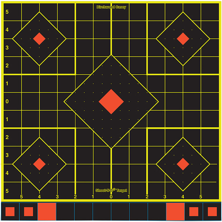 Birchwood Casey Shoot-N-C Target Sight-In 12 in. 5 pk. - BC-34207