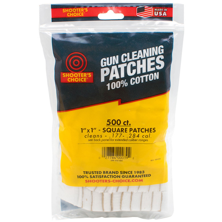 Shooters Choice Cleaning Patches 1 in. 500 pk. - SHF-914-500