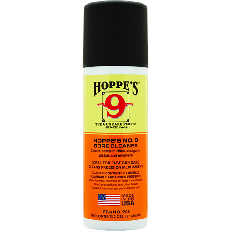 Hoppes No. 9 Gun Bore Cleaner 2 oz. Aerosol - 905 Hoppes No. 9 Gun Bore Cleaner 2 oz. Aerosol - 905
