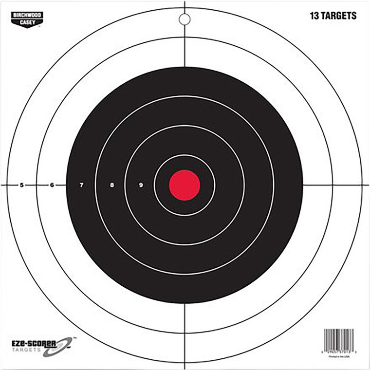 Birchwood Casey EZE-Scorer Target Bullseye 12 in. 13 pk. - BC-37013