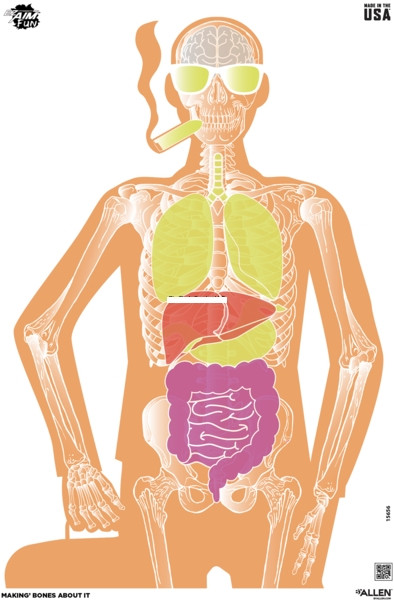 Allen 15656 EZ Aim Fun Paper 23 X - 35 Makin' Bones About It Silhouette - 15656