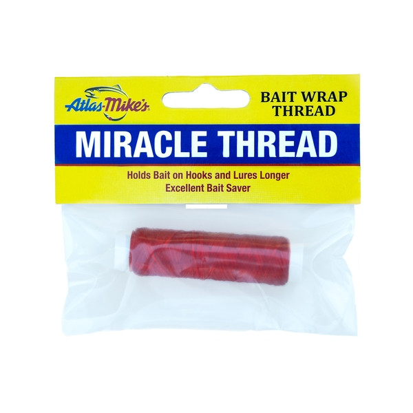 Atlas-Mikes 66803 Miracle Thread - Bait Wrap Thread Fluorescent Red - 66803