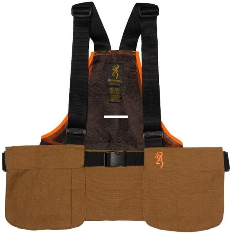 Browning 30512032 Upland Strap Vest - Mesh Back Game Bag, Shell Pockets - 30512032
