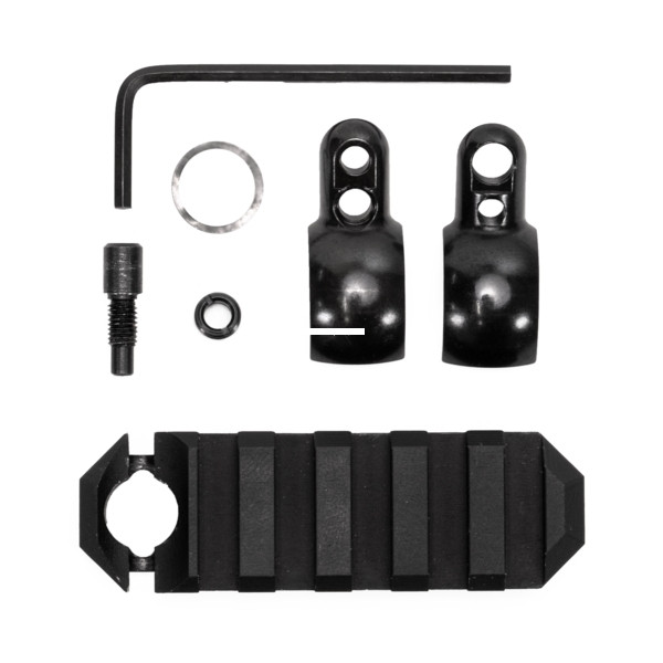 GrovTec GTSW329 Tube Mount Rail 2.6 - 5 Slot .800 - .850 Barrel Band - GTSW329
