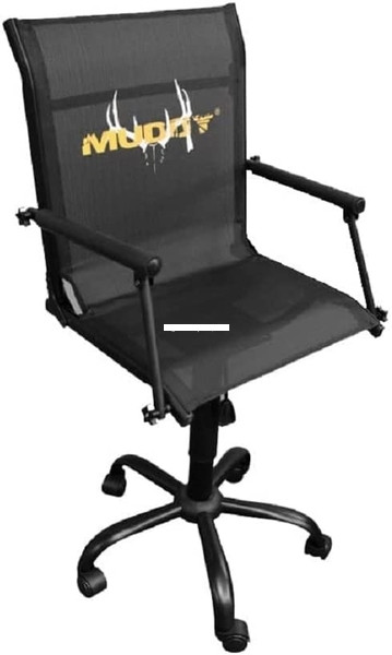 Muddy MUD-RSC Rolling Swivel Chair - 18"W x 14"D x 18"H, Swivels 360 - MUD-RSC