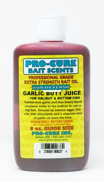 Pro-Cure B8-GBT Garlic Butt Juice - Bait Oil 8oz Guide Size - B8-GBT