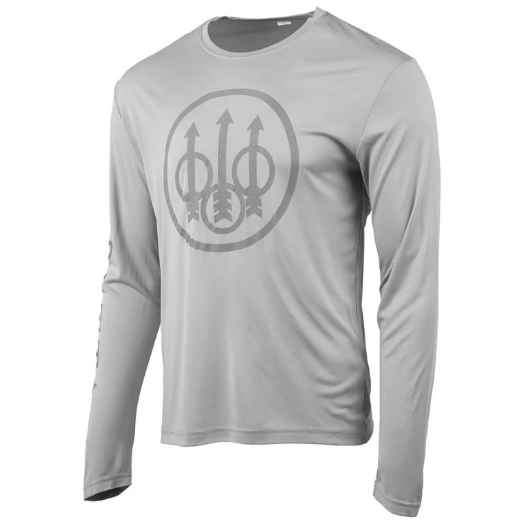Beretta Usa Corp - Vintage Trident Ls Tshirt Lt Grey S - TS736T0394090CS