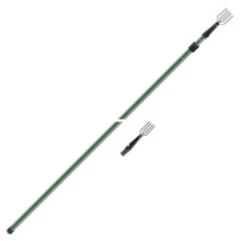 Danielson Deluxe Frog Gig Pole Tele 4' to 8' Alum With 2-4 Tine Gig Combo  Pack