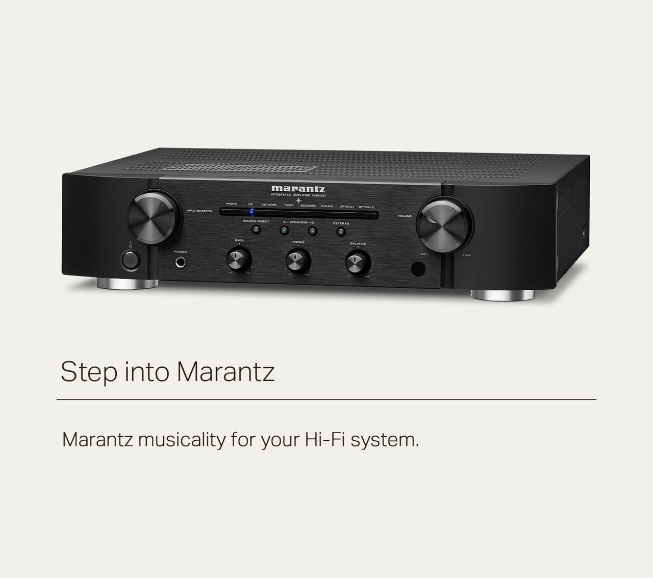 marantz PM6007 　2024年製　アンプ PM6007 - Slimline Integrated Stereo Amplifier with 45W