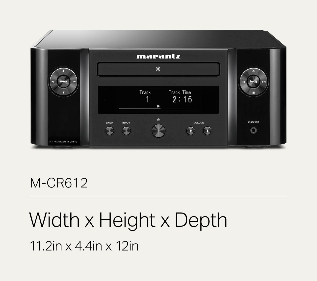 Marantz MCR612 Melody X Mini Network Receiver with CD Player