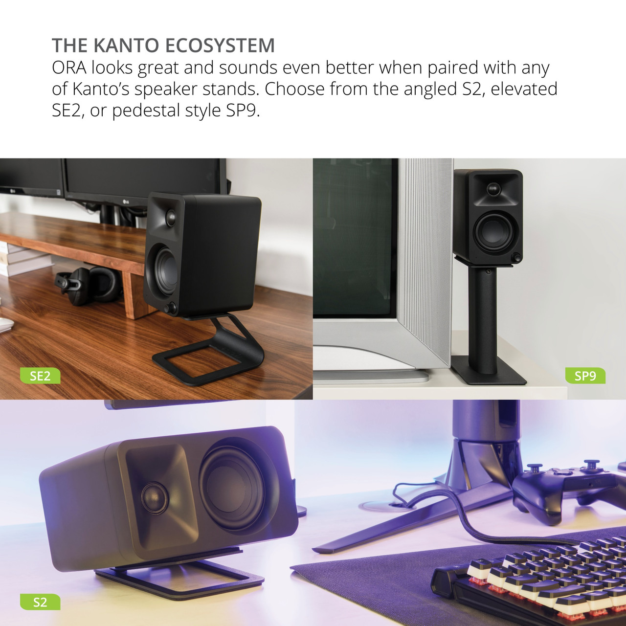Kanto ORA Powered Desktop Speakers