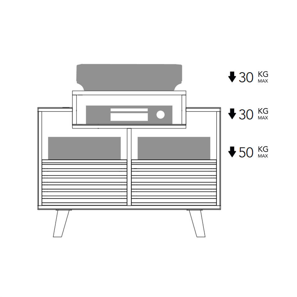 Norstone Oslo 800 Vinyl Cabinet