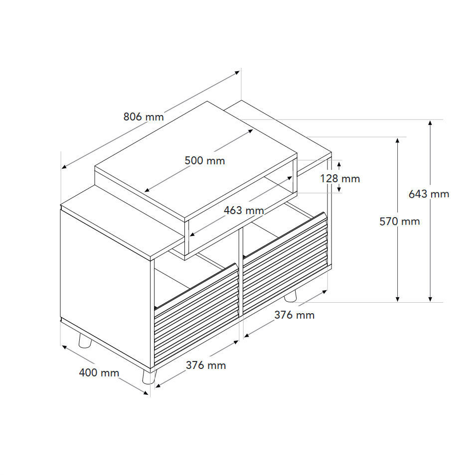 Norstone Oslo 800 Vinyl Cabinet