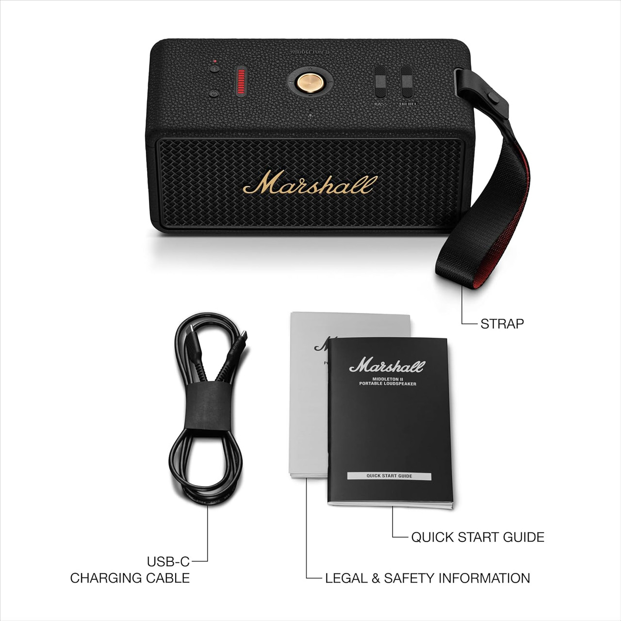 Marshall Middleton II Portable Bluetooth Speaker