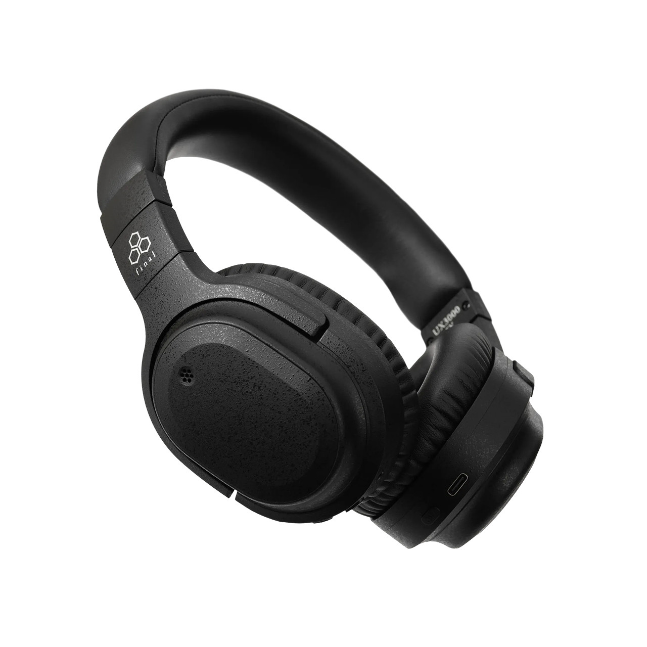 final UX3000 SV ブラック ワイヤレスヘッドフォン Final UX3000 SV Wireless Noise-Cancelling Headphones