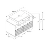 Norstone Oslo 800 Vinyl Cabinet
