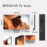 Sony 85" BRAVIA 7 II True RGB 4K TV