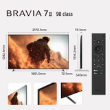 Sony 98" BRAVIA 7 II True RGB 4K TV — Coming Mid-July