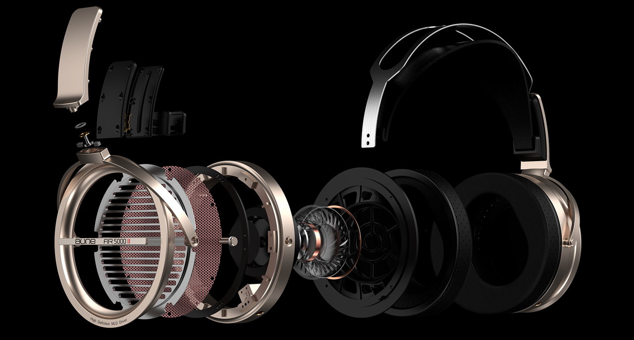 Aune AR5000 MK2 Open-Back Headphones + Bonus Stand