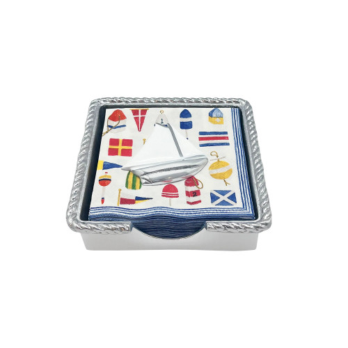 White Sailboat Napkin