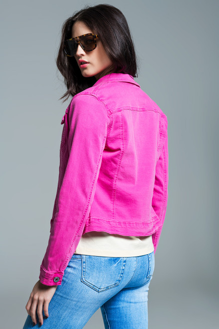 Pink Denim Jacket