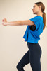 Cotton Slub Open Back Top