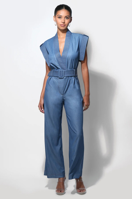 Talia Contrast Stitch Jumpsuit