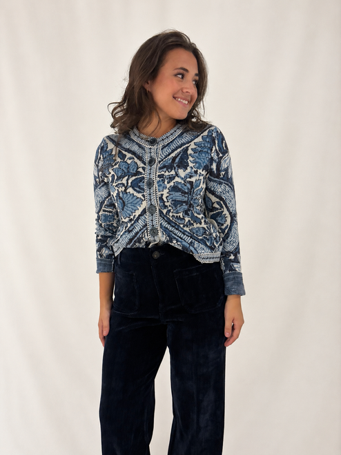 Fran Cardigan Blue