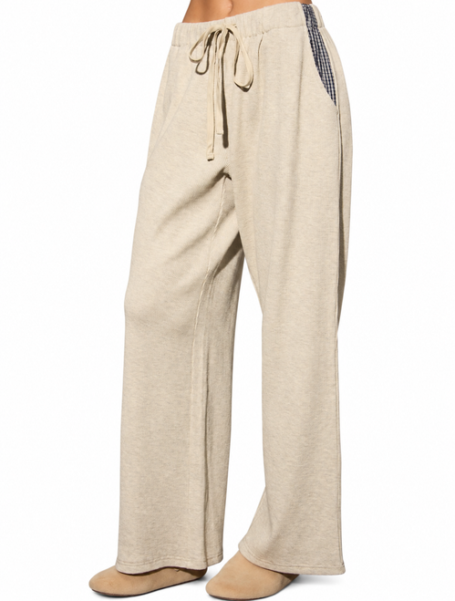 Waffle Plaid Pant