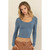 Squareneck Long Sleeve Blue Squareneck Long Sleeve Blue