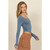 Squareneck Long Sleeve Blue Squareneck Long Sleeve Blue