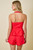 Halter Peplum Red Vest