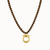 Horse Bit Wood Beaded Necklace
