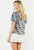 Floral Stripe V Blouse