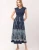 Carmen Midi Dress Navy