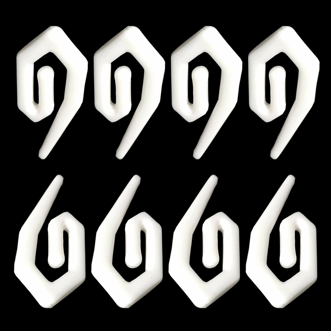 Securit 28mm Plastic Curtain Hooks for Header Tape - 300pcs