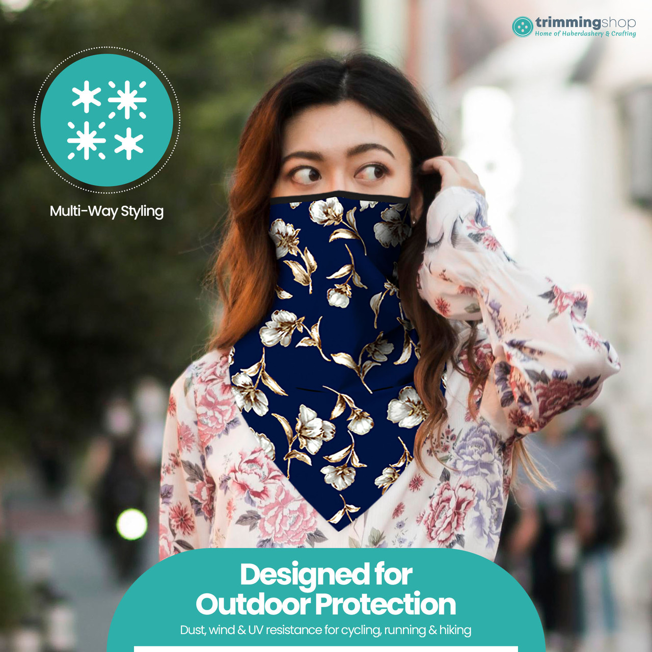 Bandana with Earloops - Design 8