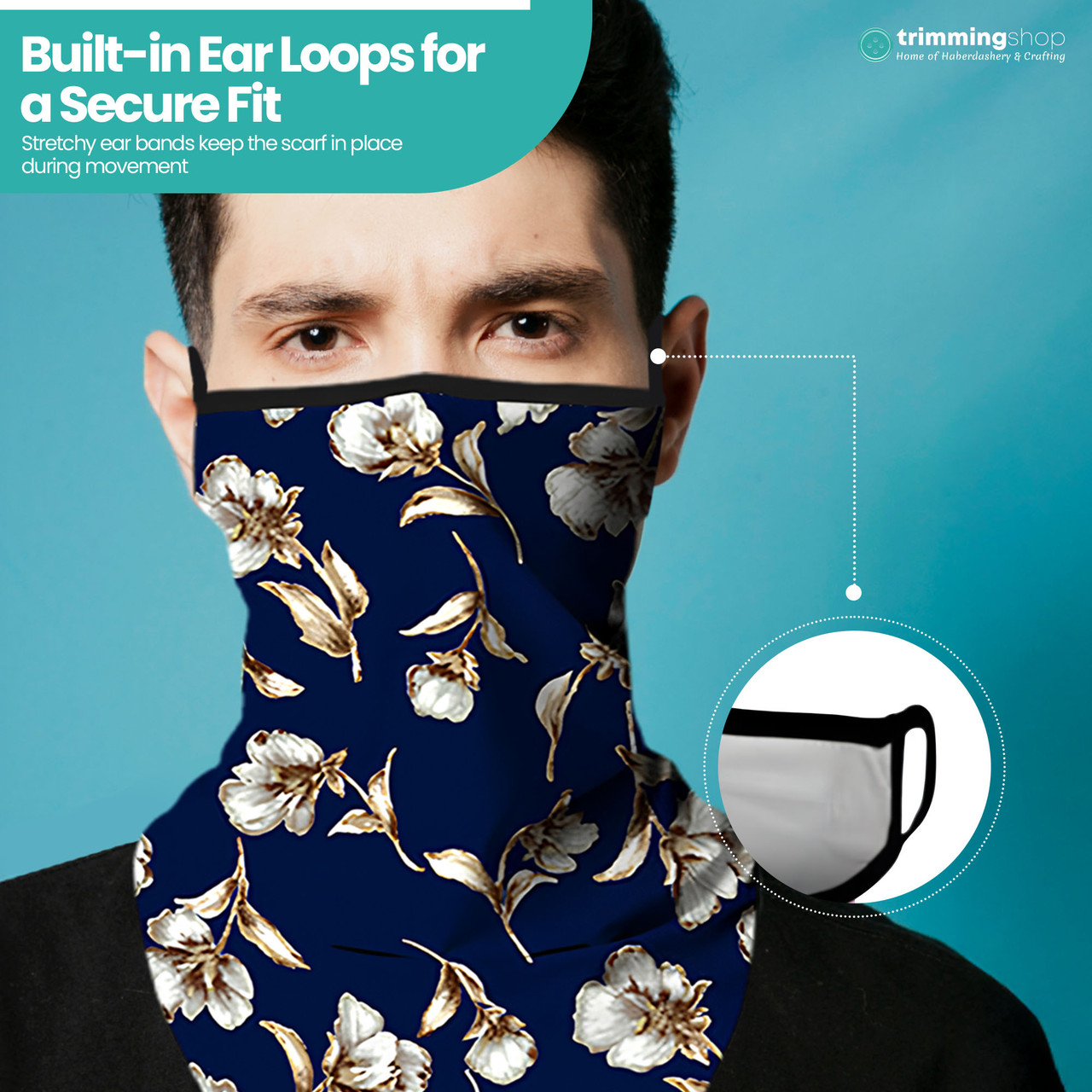 Bandana with Earloops - Design 8