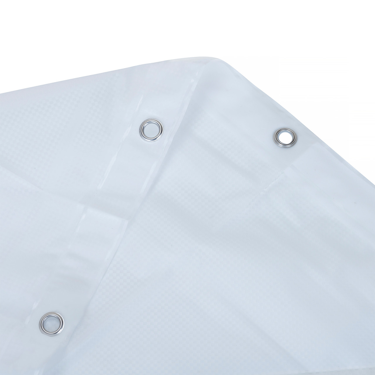 93GSM Bathroom Shower Curtains - White