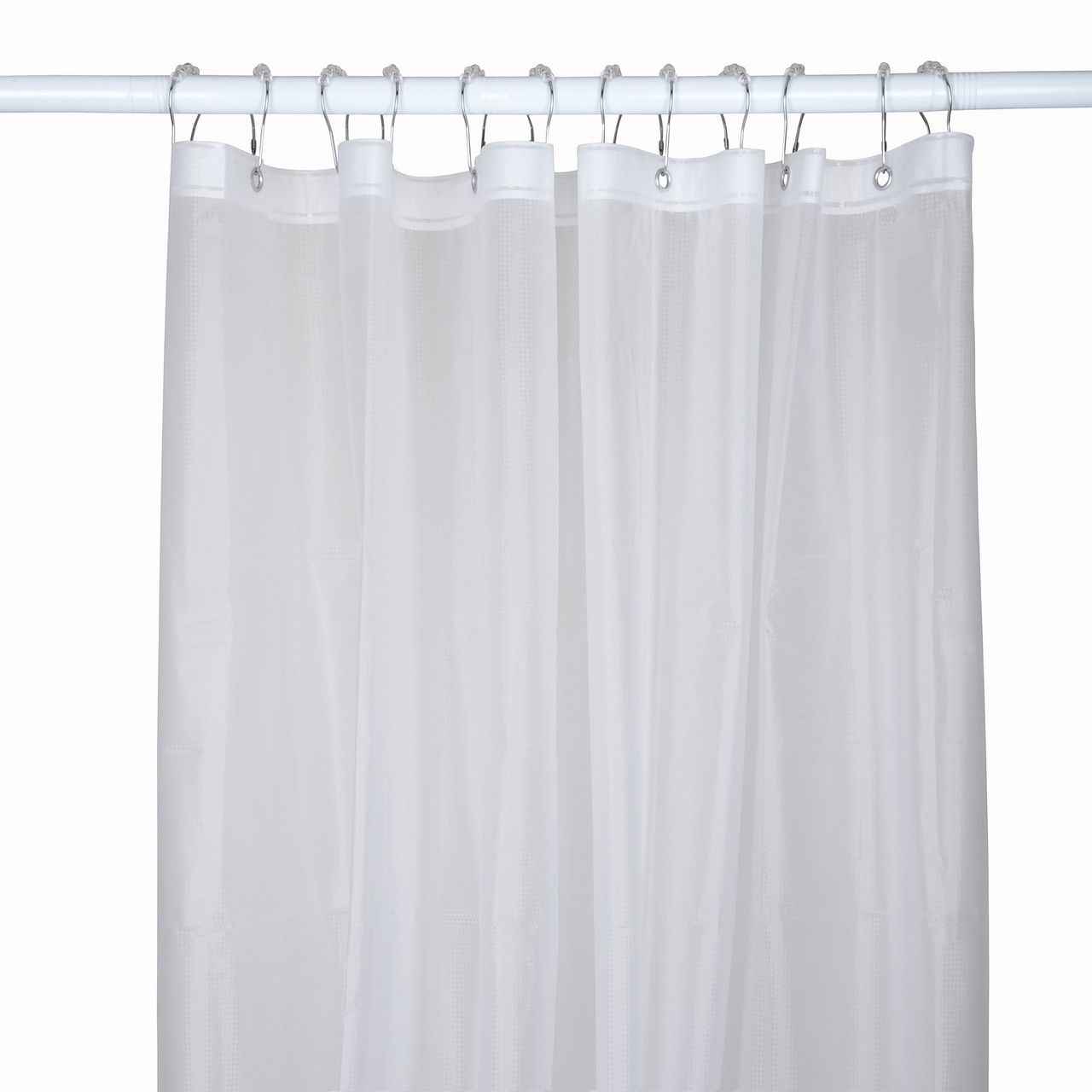 93GSM Bathroom Shower Curtains - White
