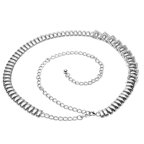 Waist Chain Belt for Women Girls Ladies - Wedding Belt Diamond Rhinestone Design & Stylish Clasp Buckle Body Chain Belt for Dress